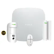 Kit alarme sans fil AJAX STARTERKIT-CAM-HDR-W