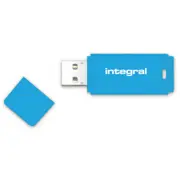 Cle usb INTEGRAL NEON BLEU 64 GO