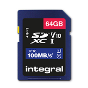 Carte secure digital INTEGRAL INSDX 64 G-100 V 10