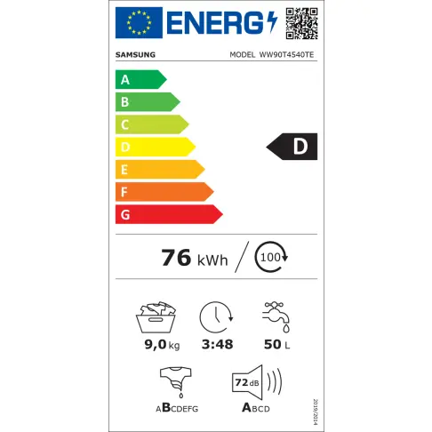 Lave-linge frontal SAMSUNG WW90T4540TE - 10