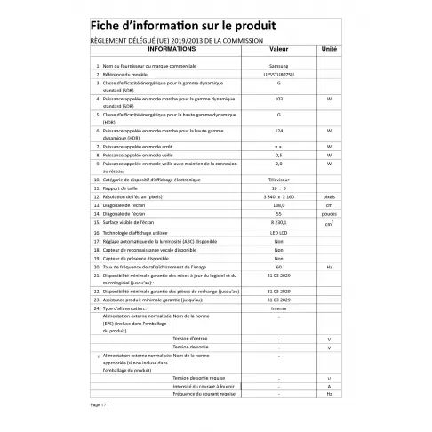 Téléviseur 55'' SAMSUNG UE 55 TU 8075 - 11