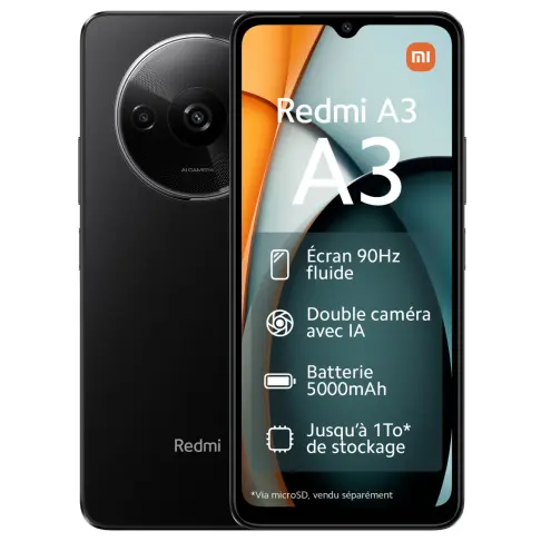 Smartphone XIAOMI REDMIA3NOIR - 1