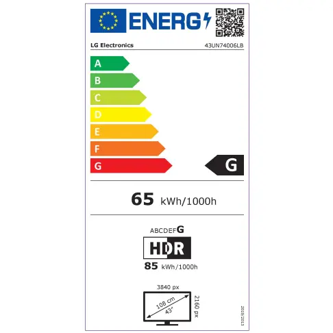 Tv led 43'' LG 43 UN 7400 6 LB - 7