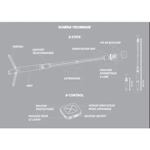 Support passif CROSSCALL X-STICK - 2