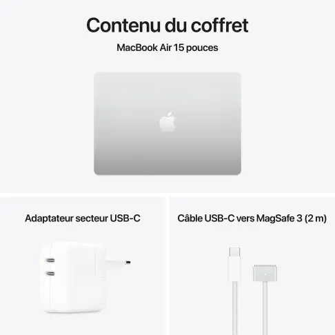 APPLE MacBook Air 13 (2025) Silver 512 Go - MW0X3FN/A - 9