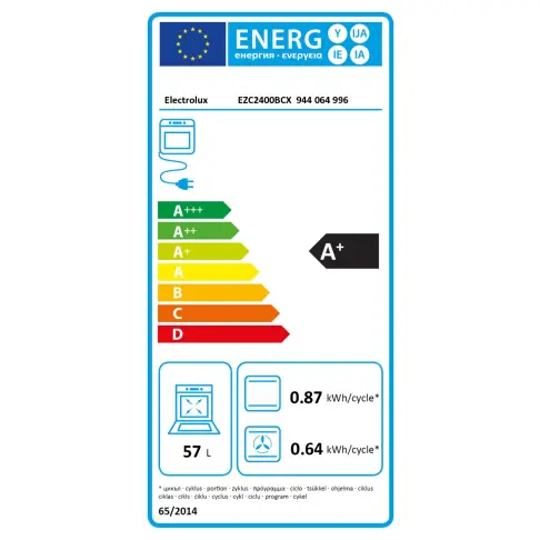 Four pyrolyse ELECTROLUX EZC 2400 BCX/1 - 8