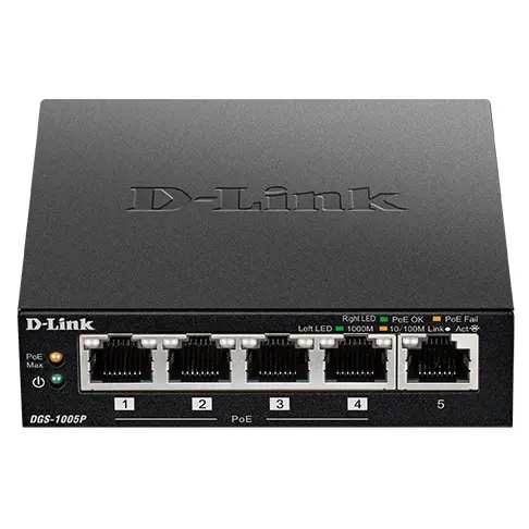 Switch de bureau DLINK DGS-1005P/E - 1