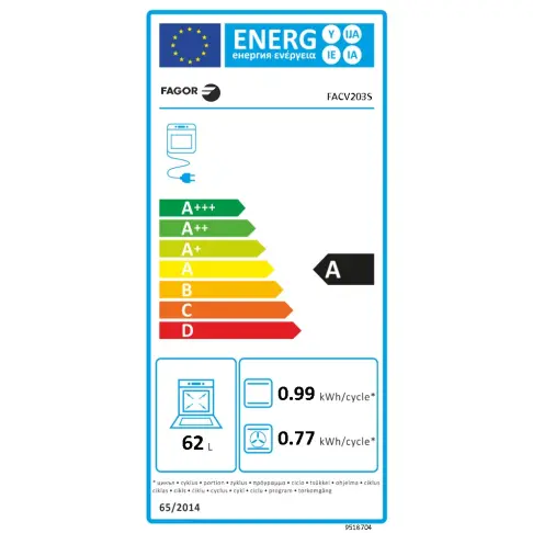 Cuisinière dessus vitrocéramique FAGOR FACV203S - 10