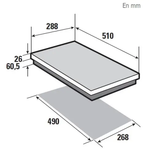 Domino vitrocéramique BRANDT BPV 6210 B - 5