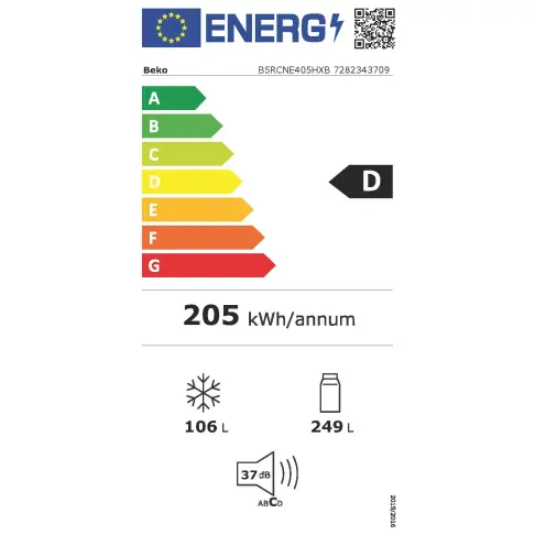 Réfrigérateur combiné inversé BEKO B5RCNE405HXB - 2