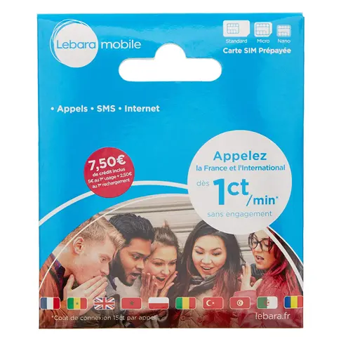 Kit acces operateur LEBARA CARTE SIM - 1