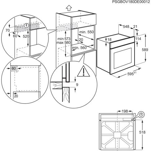 Four pyrolyse ELECTROLUX EBF4P46X2 - 6