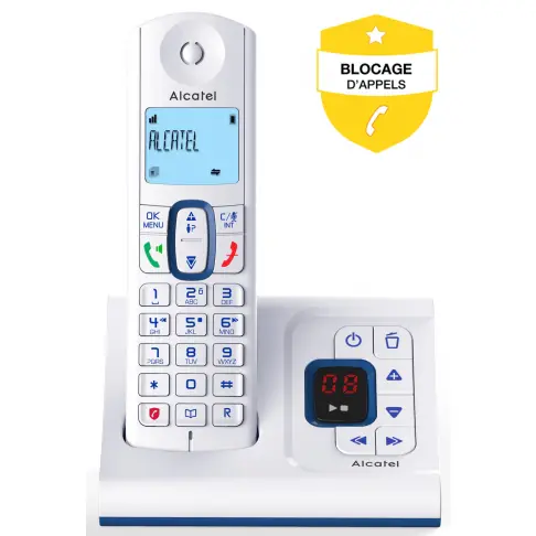 Téléphone sans fil ALCATEL F 630 VOICE BLEU - 1