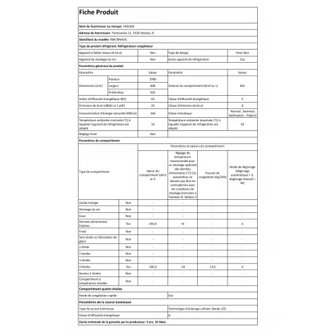 Réfrigérateur combiné inversé HISENSE RB470N4DIC - 3