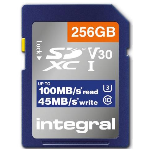 Carte sécure digital INTEGRAL INSDX256G-100V30