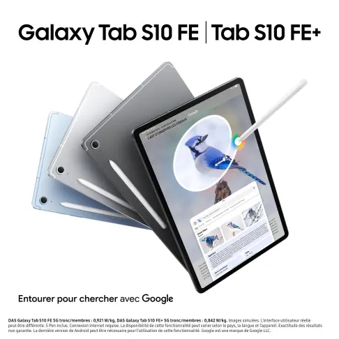 SAMSUNG Galaxy Tab S10 FE Silver 128 Go - SM-X520NZSREUB - 13