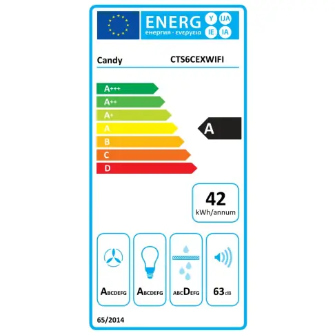 Hotte décorative murale CANDY CTS6CEXWIFI - 3
