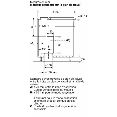 Hotte plan de travail SIEMENS LD88WMM66 - 9