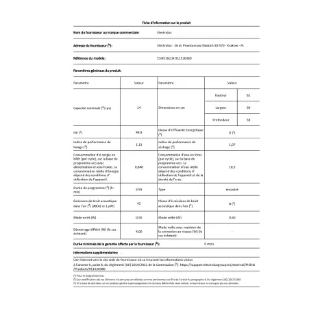 Lave-vaisselle intégré 60 cm ELECTROLUX ESI 9516 LOX - 2