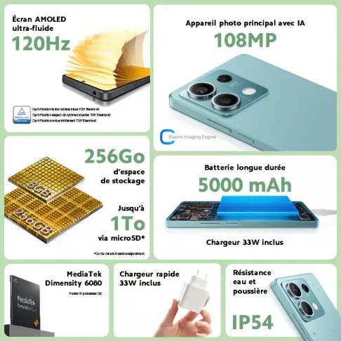 Smartphone XIAOMI REDMINOTE135GBLEU - 5