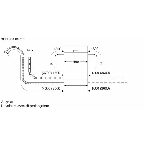 Lave-vaisselle intégré 45 cm BOSCH SPI4HMS13E - 12