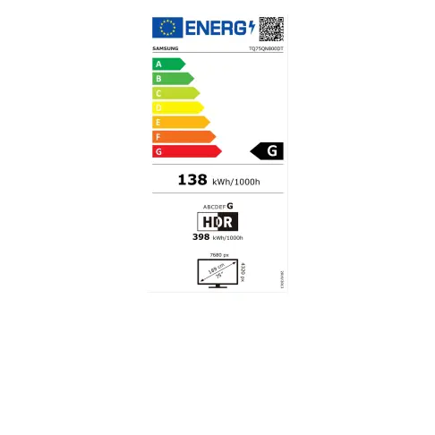 Tv led 75'' SAMSUNG TQ75QN800D - 12