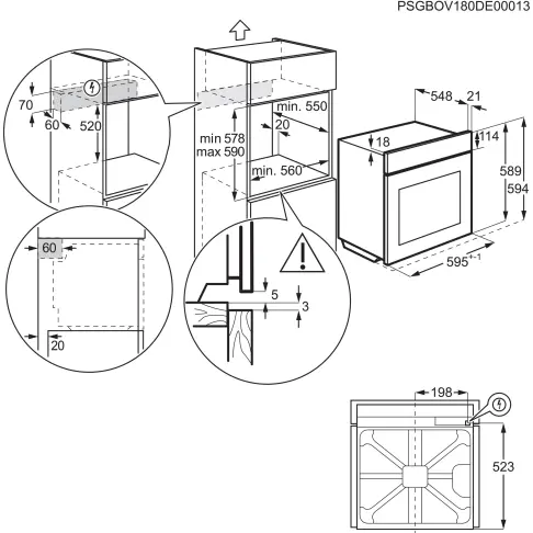 Four hydrolyse - écoclean ELECTROLUX EOF3H40TH - 7