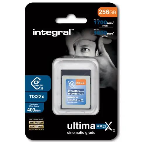 Compactflash express 2.0 INTEGRAL INCFE256G1700/1600/S400 - 1