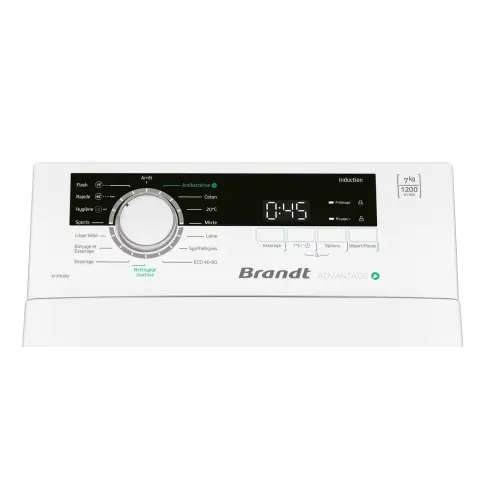 Lave-linge top BRANDT BT37028Q - 3
