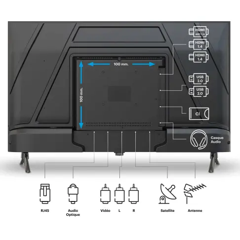 Tv led 32'' RADIOLA RA32A2 - 7