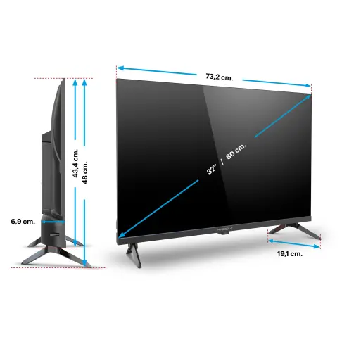 Tv led 32'' RADIOLA RA32A2 - 8
