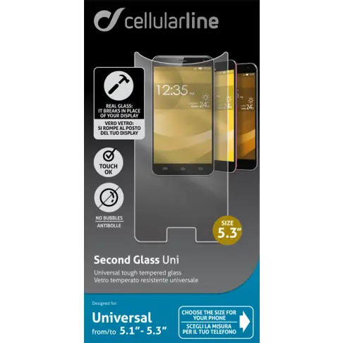 Protection ecran CELLULAR LINE TEMPGLASBUNI 53 - 4