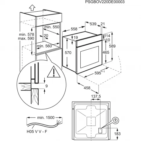 Four pyrolyse ELECTROLUX EOF6P66BX - 8