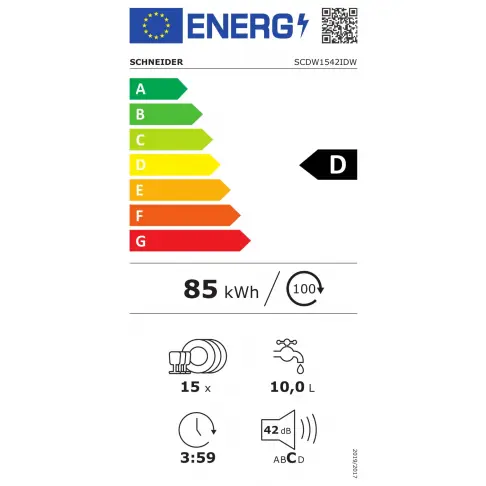 Lave-vaisselle 60 cm SCHNEIDER SCDW1542IDW - 12