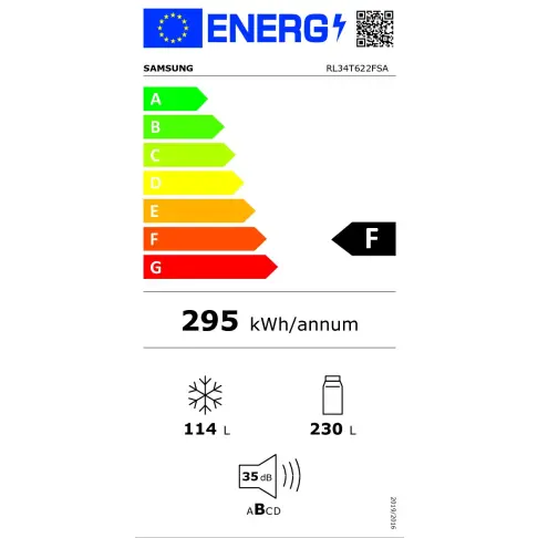 Réfrigérateur combiné inversé SAMSUNG RL34T622FSA - 6