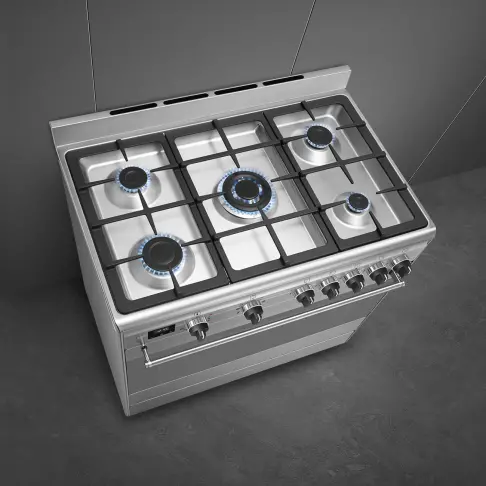 Cuisinière dessus gaz SMEG GAMME ELITE BG91CTX2 - 6