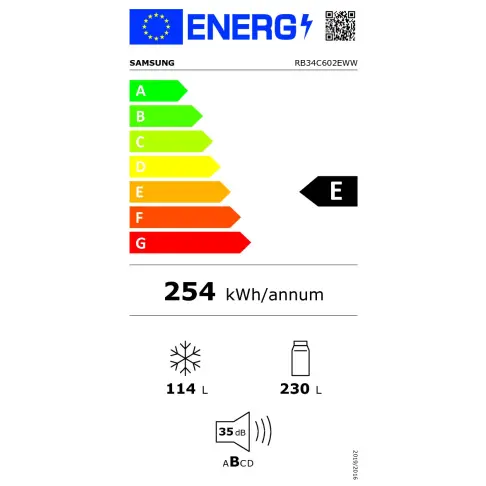 Réfrigérateur combiné inversé SAMSUNG RB34C602EWW - 3