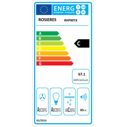 Hotte Decorative Rosieres Rhp90tx Mda