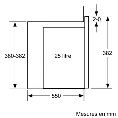 Micro-ondes encastrable monofonction BOSCH BFL 553 MS 0 - 8