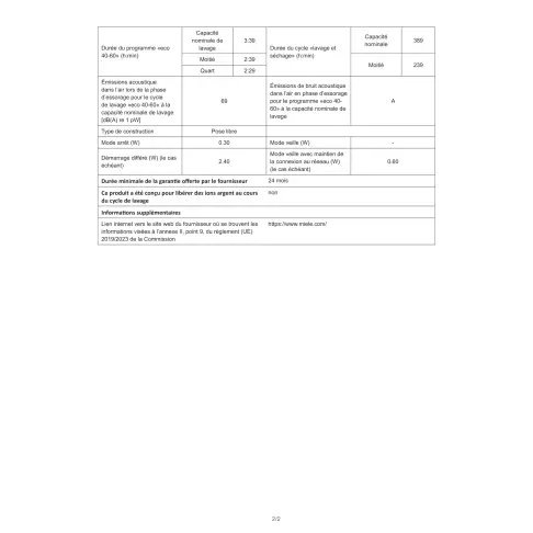 Lave-linge séchant MIELE WTI370WPM - 3