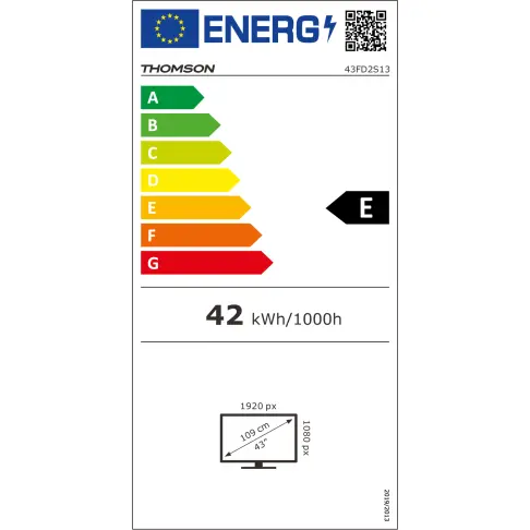 Tv led 43'' THOMSON 43FD2S13 - 13