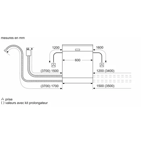 Lave-vaisselle intégré 60 cm BOSCH SMI2HTB06E - 11