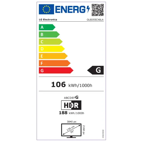 Tv oled 55'' LG OLED 55 CX 6 LA - 5