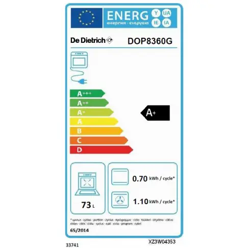 Four pyrolyse DE DIETRICH DOP8360G - 3