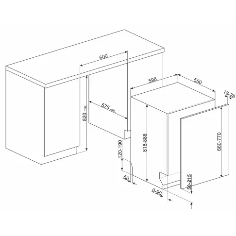 Lave-vaisselle tout intégré 60 cm SMEG STL323AL - 10