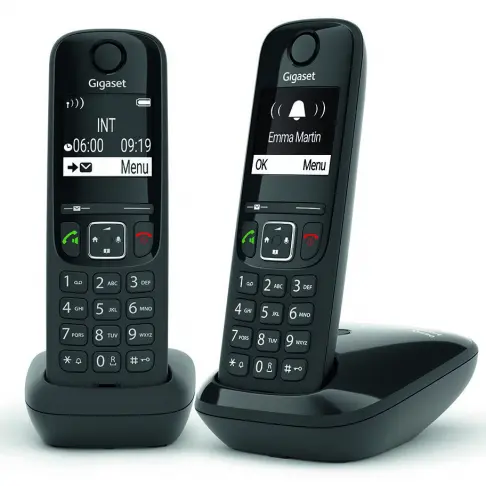 Téléphone sans fil GIGASET SIEMENS GIGA AS 690 DUO NOIR - 1