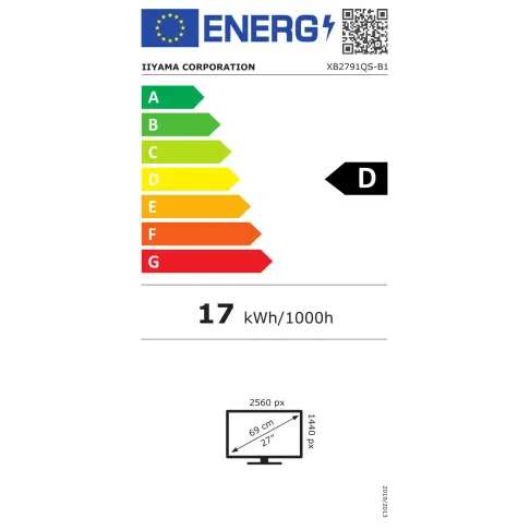 Moniteur IIYAMA XB2791QS-B1 - 14
