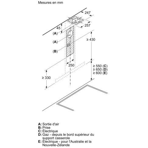 Hotte décorative murale BOSCH DWB96DM65 - 8