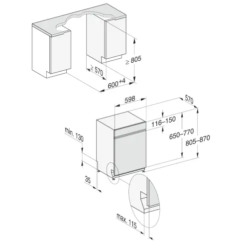 Lave-vaisselle intégré 60 cm MIELE G5811SCIIN - 2
