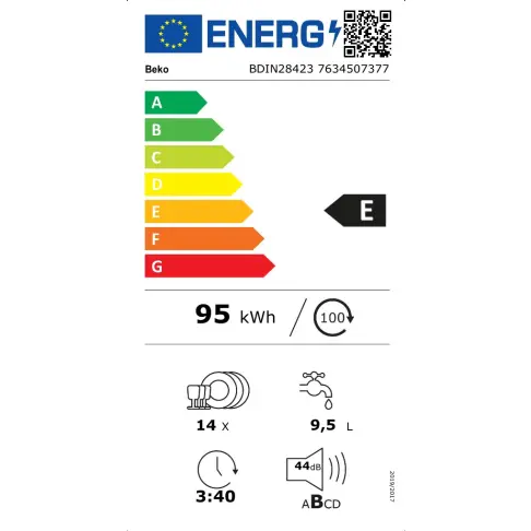 Lave-vaisselle tout intégré 60 cm BEKO BDIN28423 - 10